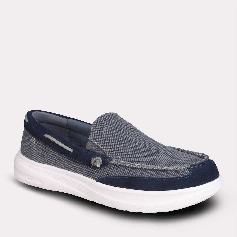 NEW MYKOS men's calvin slip-on shoe in navy
